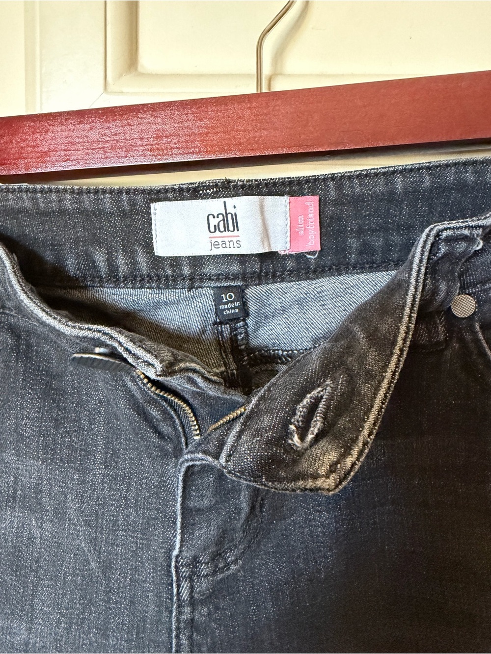 CAbi High-Rise Black Washed Jeans